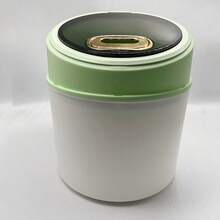 5kg/10kg Capacity Round Rice Bucket, Household Insect-Proof, Moisture-Proof, Sealed Rice Storage Box, Can Store Flour, Grains And Rice, Rice Organizer - Green - View 3