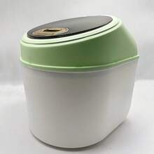 5kg/10kg Capacity Round Rice Bucket, Household Insect-Proof, Moisture-Proof, Sealed Rice Storage Box, Can Store Flour, Grains And Rice, Rice Organizer - Green - View 4