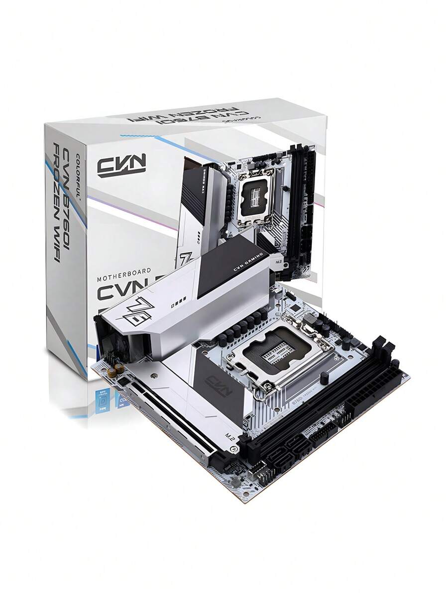 B760I FROZEN WIFI V20 ( Intel B760/LGA1700/ITX/DDR4 ) Bo mạch chủ máy tính để bàn chơi game nhiệt tình cao cấp , Chipset Intel B760 Ổ cắm LGA1700 , hỗ trợ CPU bộ xử lý Intel Core 12 13 Series , Chỉ bộ nhớ RAM DDR4 - màu đen - Xem 1