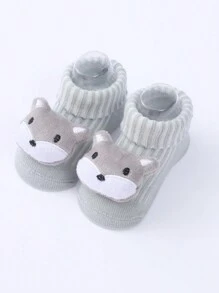 3 Pairs Of Cartoon Floor Baby Socks Doll Three-dimensional Children's Socks