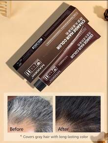 5 Piezas/set Agente De Tinte Para Cabello Azul Para Uso Doméstico O Diario - negro natural - Ver 5