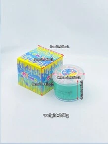 1入組200ml糖果口味黏彈力夠的軟黏土泥,帶面包,減壓玩具,適合作為節日禮物 - 綠色 - 查看 6