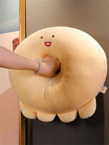 可翻转毛绒章鱼玩具、毛绒娃娃枕头、生日礼物、感恩节礼物、圣诞节礼物、母亲节礼物、派对装饰 - 杏色 - 查看 5