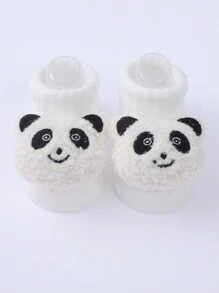 3雙裝卡通落地嬰兒襪娃娃立體兒童襪子 - 彩色 - 查看 5