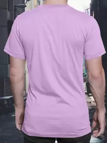 Men T-Shirts - 淺粉色 - 查看 2