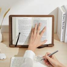 1 giá đỡ hỗ trợ đọc sách, hỗ trợ, dành cho sinh viên và nhân viên văn phòng, màu nâu, 15,4in*11in - màu nâu - Xem 6