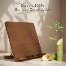 1 giá đỡ hỗ trợ đọc sách, hỗ trợ, dành cho sinh viên và nhân viên văn phòng, màu nâu, 15,4in*11in - màu nâu - Xem 9