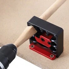 黑色一套可調整的8-20mm橡木釘製作夾具,木工電動鉆孔釘製磨圓棒輔助工具 - 黑色 - 查看 2