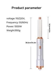 捲髮器、五合一熱風刷和捲髮器、吸風自動捲髮器、無損傷吹風機兩用自動捲髮棒、吸發式捲發器
