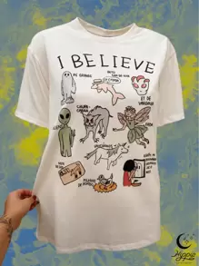 Women T-Shirts - 香檳色 - 查看 1