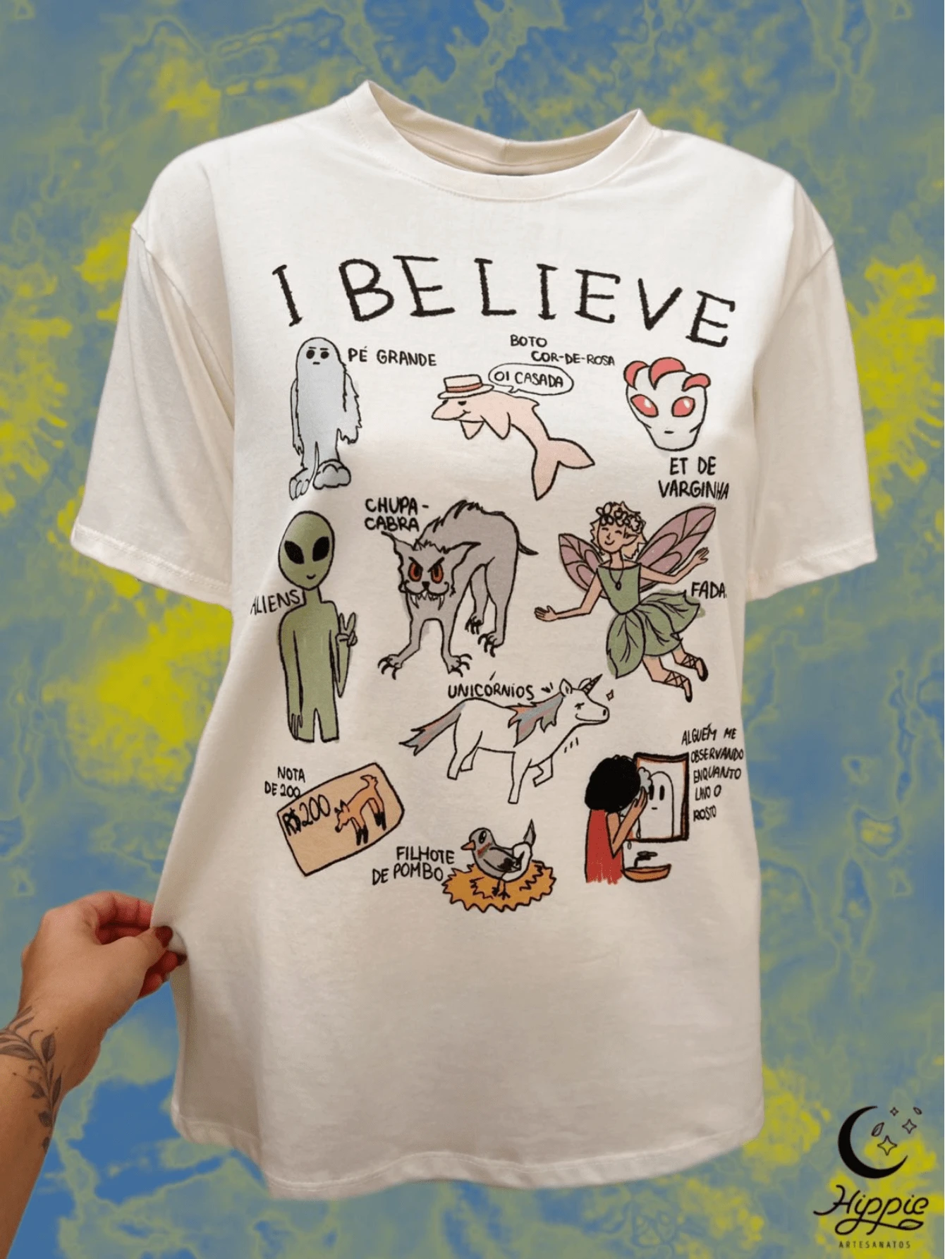 Women T-Shirts - 香檳色 - 查看 1