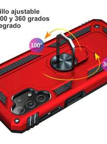 Funda Uso Rudo Para Honor Magic 5 Lite / X9a 5G con Anillo Capitán - Rojo - Ver 2