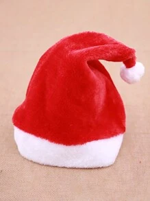 1頂聖誕節毛絨帽,適用於派對裝扮 - 紅白色 - 查看 3