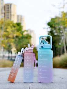 1入設有喝水目標標示的運動水瓶,適用於運動、戶外活動、遠足、騎行、籃球、足球等等