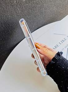 Fairycore 2000 年代时尚 1 件创意个性化激光银蝴蝶 INS 风格保护壳适用于三星 S24/S23/S22/S21/A02/A03/A04/A05/A10S/A20S/A21S/A11/A12/A13/A14/A15/A22/A23/A24/A25/A30/A31/A32/A33/A34/A35/A50/A51/A52/A53/A54/A55/A71/A72/A73/Plus/Ultra/S20FE/FE/S，透明 3D 波浪边全覆盖防摔外壳，采用清新、奢华、休闲和可爱的设计防水防震防刮 - 無色 - 查看 3