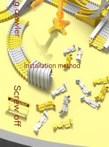 YUQING.FC. Flexible Magic Track With Big Stack Car For Girls Room Decoration - Yellow - View 7