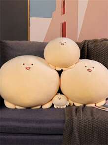 可翻转毛绒章鱼玩具、毛绒娃娃枕头、生日礼物、感恩节礼物、圣诞节礼物、母亲节礼物、派对装饰 - 杏色 - 查看 7