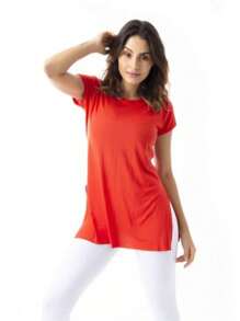 Women T-Shirts - 駝色 - 查看 4