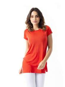 Women T-Shirts - 駝色 - 查看 1