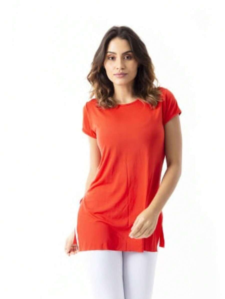 Women T-Shirts - 駝色 - 查看 1