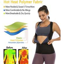 Sports Outdoor 1pc Women Adjustable Slimming Corset Neoprene Sauna Tank Top Zipper Weight Loss Vest Waist Trainer Shapewear Waist Trainer Corset