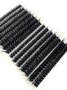 HBZGTLAD 14 Pairs Grafting False Eyelashes 60pcs + 80pcs Faux Mink Lashes Mixed Length Natural Lash Extensions 3D Russian Volume Individual Eyelashes Cosmetic Tools Black Paper Box Lashes Lash Clusters,Eye Lash Clusters,Individual Eyelashes,Lashes,Fake Lashes - Black - View 10