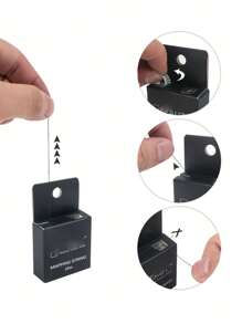 10m Black Microblading Mapping String For Eyebrow & Eyeliner Make-Up, Semi-Permanent Eyebrow Positioning Measuring Tool,Makeup,Cheap,Room Decor,Vanity,Travel,Bedroom,Makeup Accessories,Cheap,Stocking Stuffers,Makeup,Makeup Tools,Cheap Stuff,Gifts,Gifts For Women,Christmas Gifts - Black - View 3