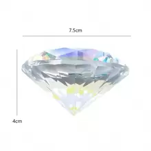 ART LALIC 75mm Glass Crystal Nail Art Display, Transparent Diamond Shape For Hand Model Photo Shooting Tool,Nail Supplies,Nail Tools,Nail Art Tools,Back To School,Nails,Nail Tools For Press On Nails - Clear - View 6