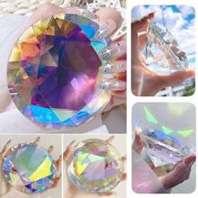 ART LALIC 75mm Glass Crystal Nail Art Display, Transparent Diamond Shape For Hand Model Photo Shooting Tool,Nail Supplies,Nail Tools,Nail Art Tools,Back To School,Nails,Nail Tools For Press On Nails - Clear - View 2