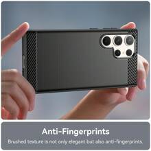 防滑防指紋手機殼,適用於三星galaxy S10 5g / Galaxy S10+ / Galaxy S10 Lite / Galaxy S10e / Galaxy S9 / Galaxy S9+ / Galaxy S8 / Galaxy S8+ / Galaxy S8 Lite,tpu柔軟橡膠外殼手機殼 - 刷徑紋理,按鈕靈敏 - 黑色 - 查看 5