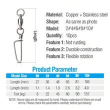 10PCS Fishing Ring 26Lb-500Lb Silver High Strength Ball Bearing Swivels Jig Solid Welded Rings Snaps Swivels Bearing Connector Fishing Tackle