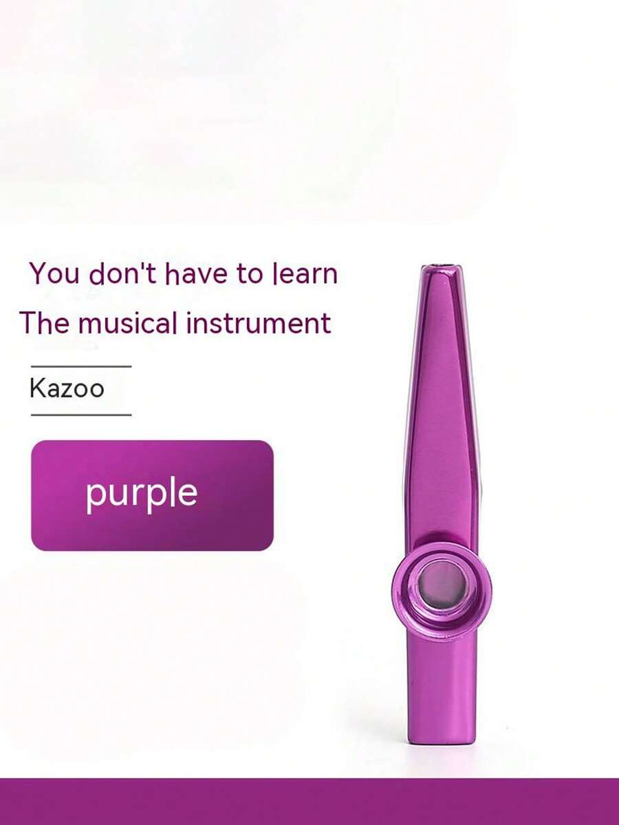 Kazoo 金屬奧福打擊樂器玩具兒童樂器 - 紫色 - 查看 1