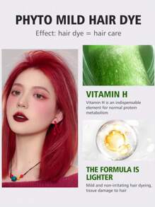 5pcs/set Red Hair Dye For Daily Home Use - Neptune Red - View 5