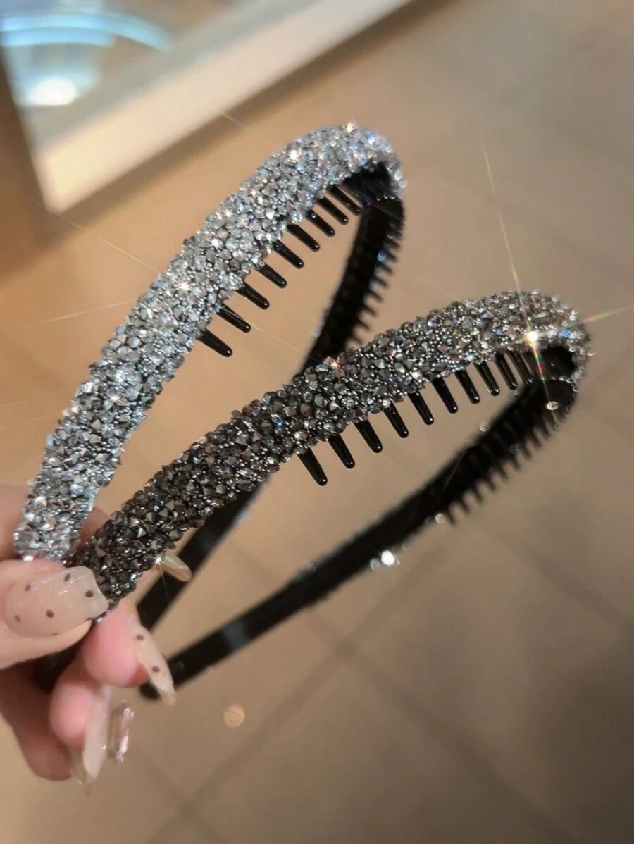 Đảng 1 Gói Đơn Giản Đá Chống Trơn Trượt Giặt Mặt Dây Đội Đầu Giày Phụ Kiện Tóc Có Răng Để Sử Dụng Hàng Ngày - Nhiều màu - Xem 1