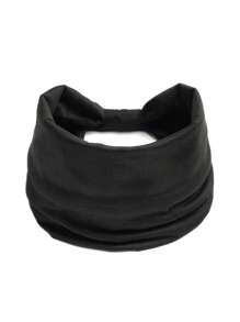 2 件装女式豹纹头带复古头巾波西米亚风头带扭结弹性发饰，2 件装时尚头带头巾头带吸汗带，学校用品，学院秋冬发带适合度假装扮女士优雅围巾