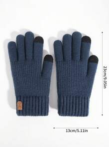 Găng Tay Nữ Full Ngón - Màu xanh hải quân - Xem 5