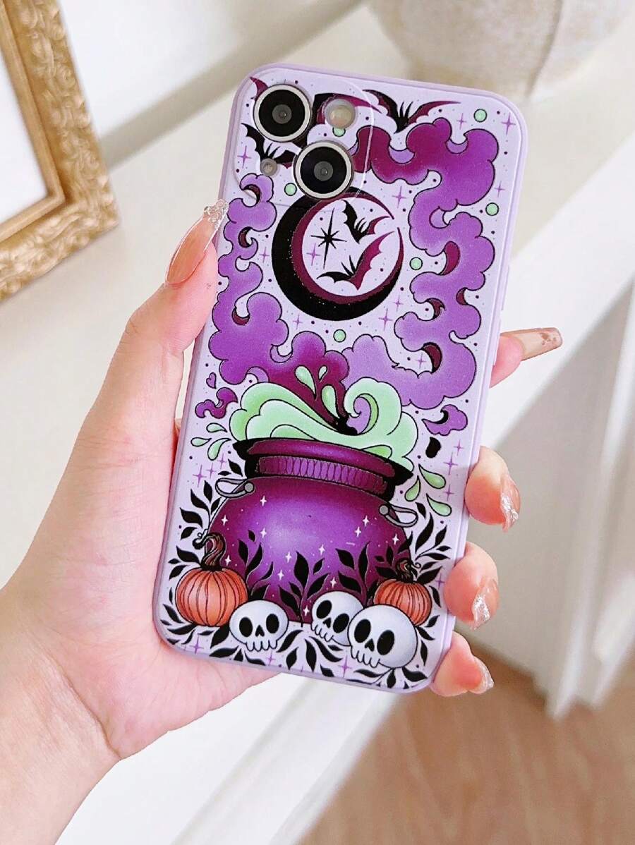 Hoạt hình Sọ Được Sơn Ốp lưng & bao da điện thoại Tương thích với iPhone 12/13/14 Loạt , Lớp bảo vệ - Nhiều màu - Xem 1