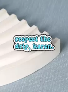 European And American Style Simple Personalized English Statement Series Enamel Pin Badge, Accessory Brooch - Multicolor - View 4