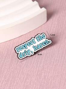 European And American Style Simple Personalized English Statement Series Enamel Pin Badge, Accessory Brooch - Multicolor - View 3