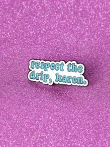 European And American Style Simple Personalized English Statement Series Enamel Pin Badge, Accessory Brooch - Multicolor - View 5