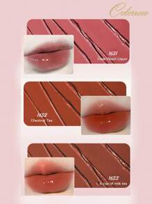 COLORROSE 镜面光泽唇釉、玻璃唇釉、钻石丰盈唇釉、保湿液体唇膏、日常妆容 - 1635櫻桃烏龍 - 查看 6