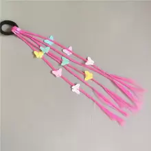 1 Pieza Nueva Y Encantadora Peluca De Trenzas De Boxeadora Para Mujer Con Atractivas Trenzas Multicolores, Estrellas De Mar, Mariposas, Caracoles, Elemento De Cola De Sirena. Adecuado Para Uso Diario, Playa, Viajes Y Fotografía.