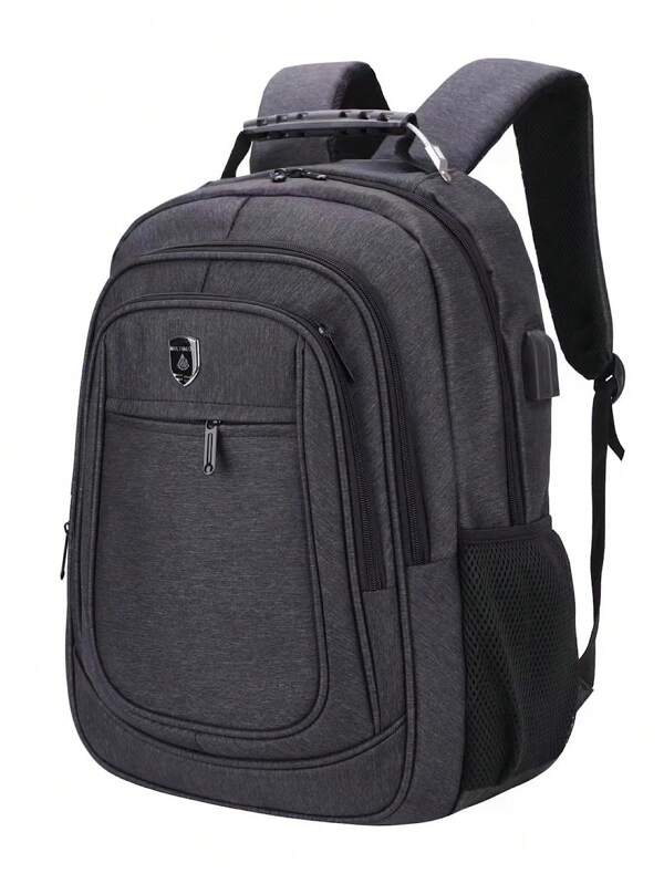 Multineos Comercio Mochila Grande Masculina Entrada P2 e Usb Para Estudantes e Escritório Com Suporte Para Notebook e Amplo Design Multineos Pronto Entrega