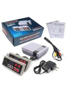 Consola de juegos retro clásica  620 juegos integrados con 2 controladores clásicosGran colección - Gris Claro - Ver 4