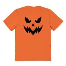 Nearly There Lantern Graphic Orange Unisex Cotton Short-Sleeve T-Shirt - 橘色 - 查看 1