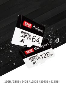 Thinkplus A1 U3 Klasse 10 Speicher SD-Karte Micro TF/SD-Karte 256GB 128GB 64GB 32GB 16GB Flashspeicher SD-Karte geeignet für Dashcam/Drohne - Schwarz - Übersicht 4