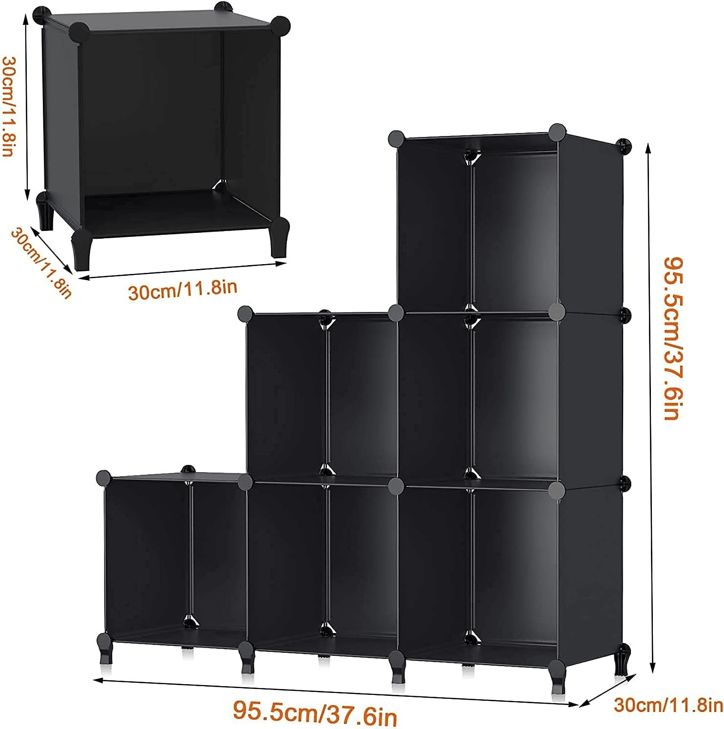6Cube Storage Organizer, Closet Organizer Storage Shelf