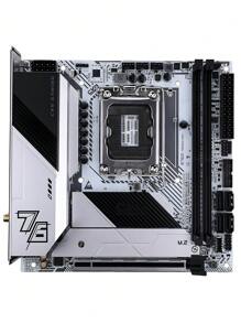 B760I FROZEN WIFI V20 ( Intel B760/LGA1700/ITX/DDR4 ) Bo mạch chủ máy tính để bàn chơi game nhiệt tình cao cấp , Chipset Intel B760 Ổ cắm LGA1700 , hỗ trợ CPU bộ xử lý Intel Core 12 13 Series , Chỉ bộ nhớ RAM DDR4 - màu đen - Xem 7