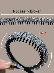 Đảng 1 Gói Đơn Giản Đá Chống Trơn Trượt Giặt Mặt Dây Đội Đầu Giày Phụ Kiện Tóc Có Răng Để Sử Dụng Hàng Ngày - Nhiều màu - Xem 3