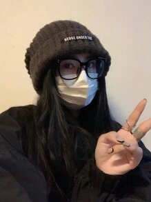 Mũ len nữ - màu đen - Xem 1